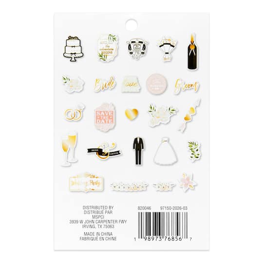 Wedding Die Cut Sticker by Recollections™